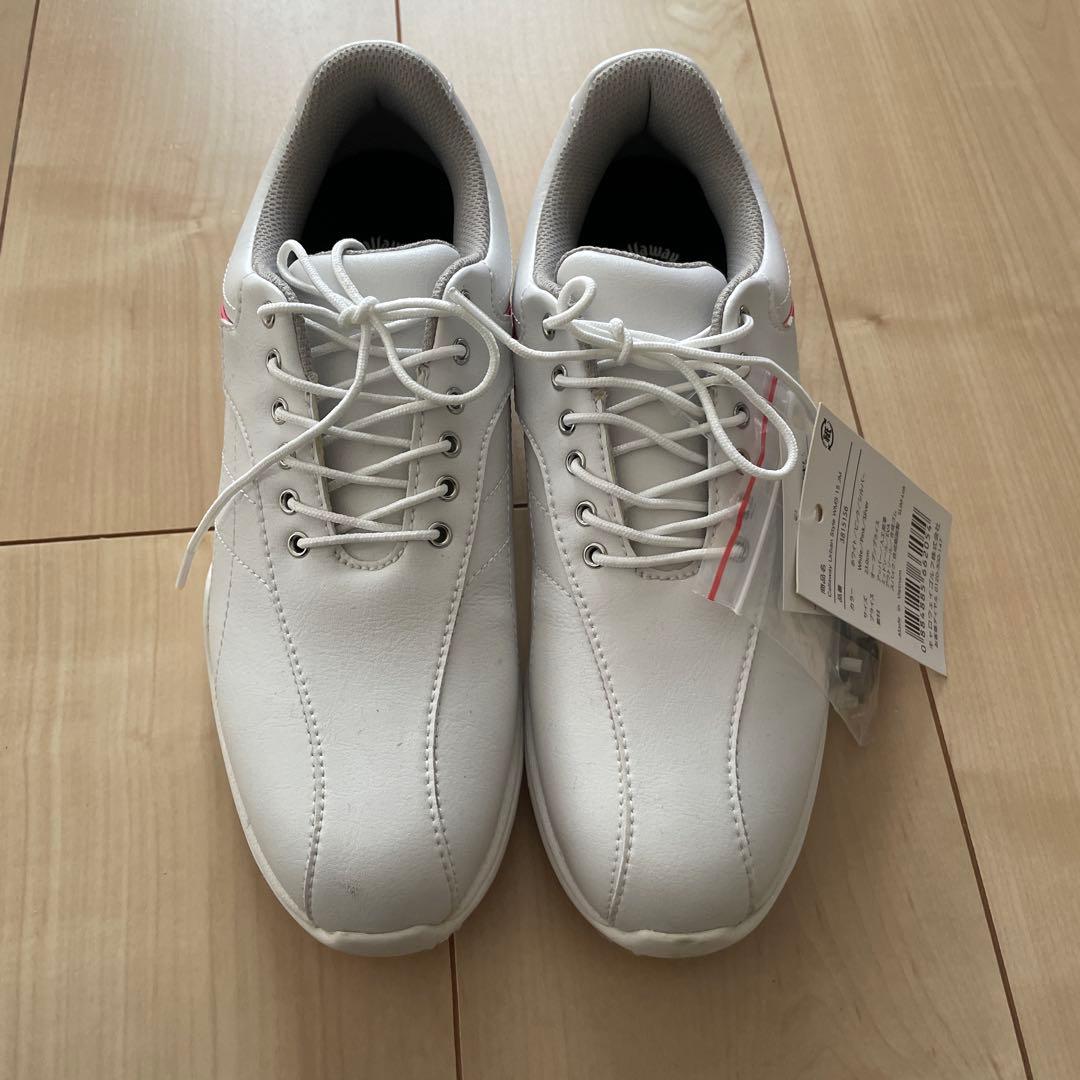 ホワイト ゴルフシューズ 女性用 楽天市場】ゴルフシューズ レディス 女性ゴルフシューズ スパイク ひも