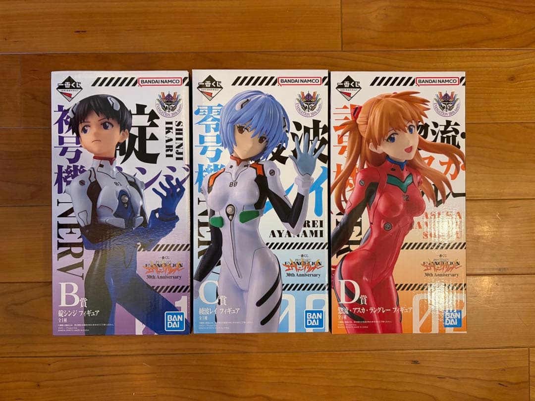 エヴァンゲリオン 30周年一番くじ フィギュア ラストワン賞 B.C.D+