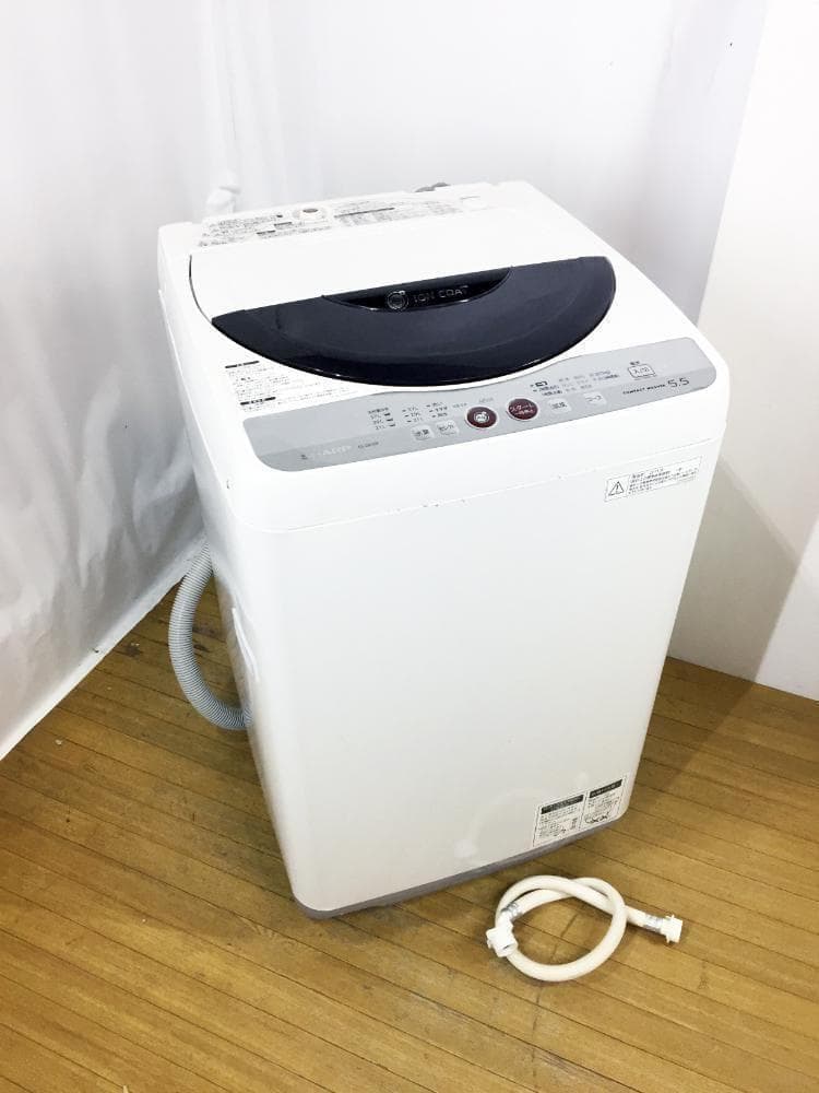 宅内搬入！送料無料☆美品★SHARP 5.5kg 洗濯機【ES-GE55K-B】