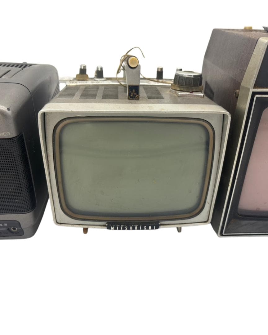 希少】昭和レトロ ブラウン管 テレビ 3点セット アンティーク インテリア