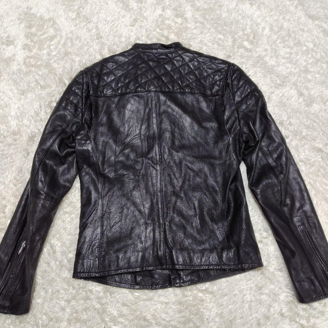 ヴァンキッシュゴールド ジャケット レザー ラム 羊革 キルティング 48