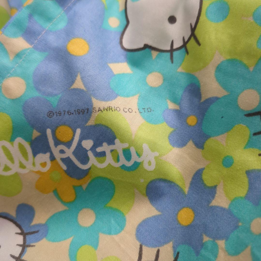 希少★当時物★カオハナキティ★Hello Kitty テーブルクロス（ブルー）