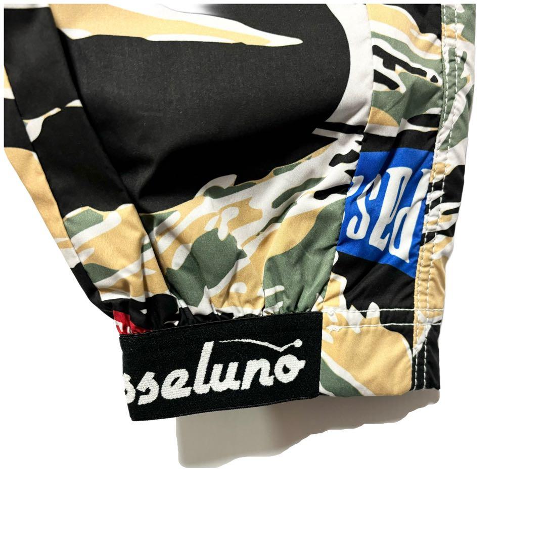 新品 ラッセルノ ゴルフ ウィンドストップ パターン ロングパンツ カモ