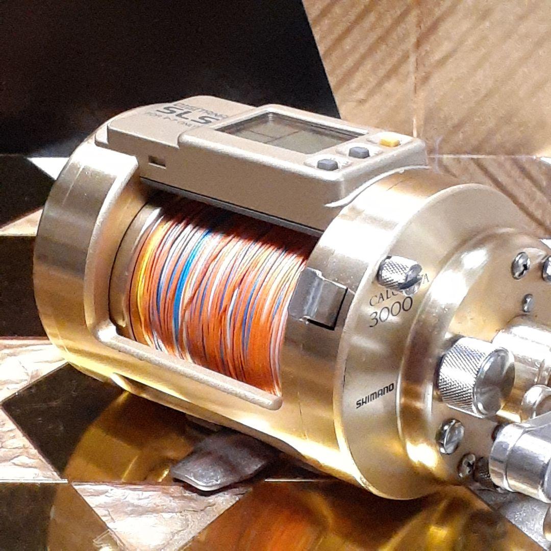 シマノ カルカッタ デジタナSLS 3000 船用 タイラバ ベイトリール 美品