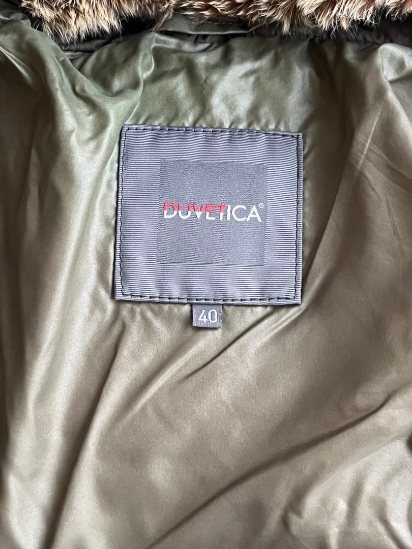 美品☆ デュベティカ 別注 アルウェン ファー付き ダウンコート 40