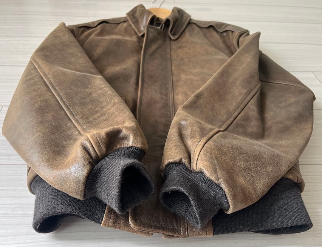 L.L.Bean レザーフライトジャケット A-2タイプ Sサイズ 本革