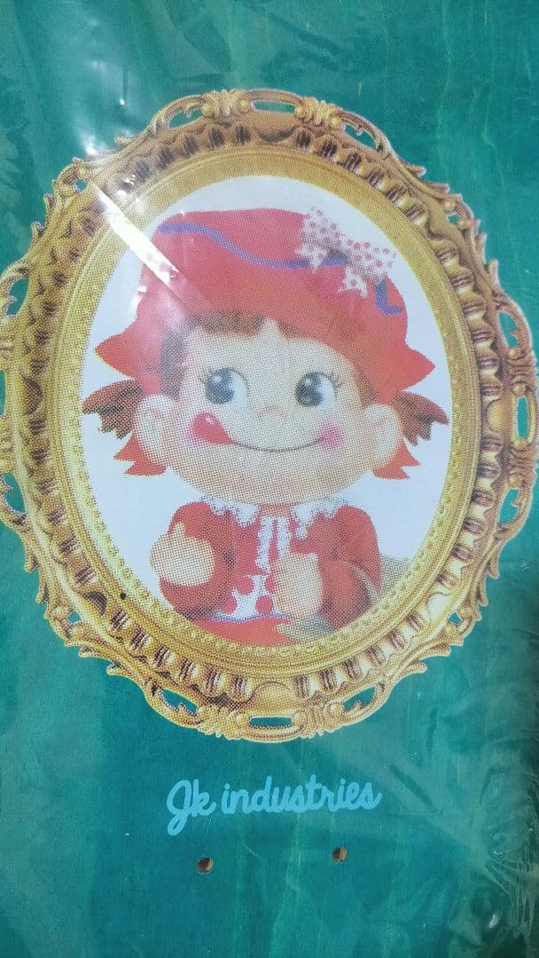 ！ペコちゃん(中指立てた)のスケートボードデッキ激レア品です。不二家 ポコちゃん