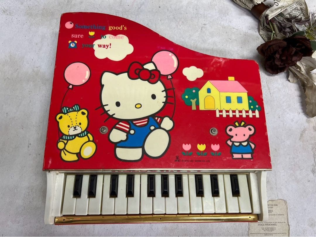 キティちゃん グランド ピアノ サンリオ インテリア 昭和レトロ 当時物