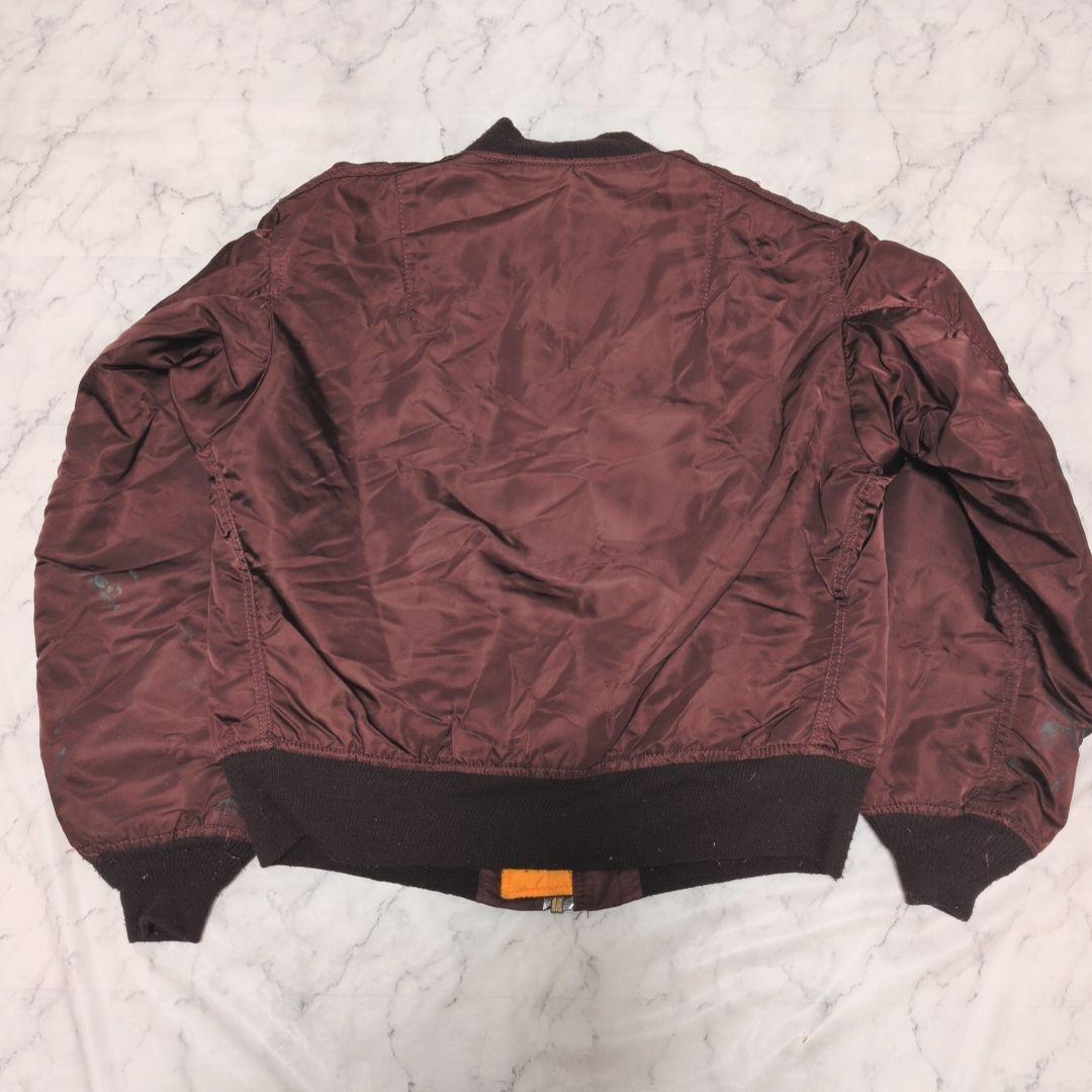 《希少カラー》 USA製 ALPHA MA-1 L ヴィンテージ バーガンディ