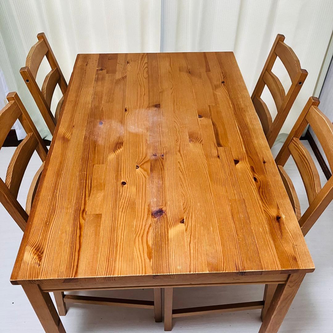 大阪 イケア ヨックモック ダイニングテーブルセット 引き取りのみ