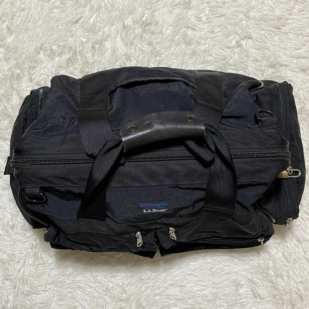 【美品】 L.L.Bean 90s ボストンバッグ　ビンテージ　ブラック　大容量