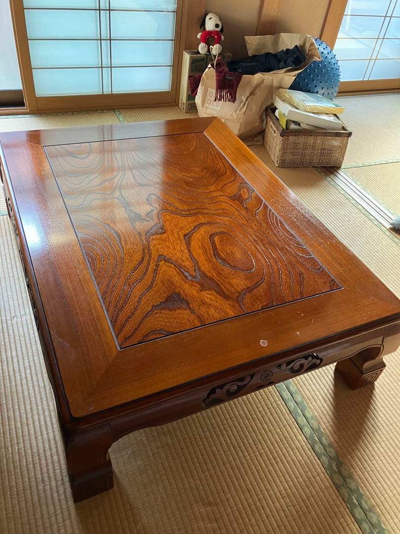 木製座卓 光沢仕上げ 90cm x 115cm - メルカリ