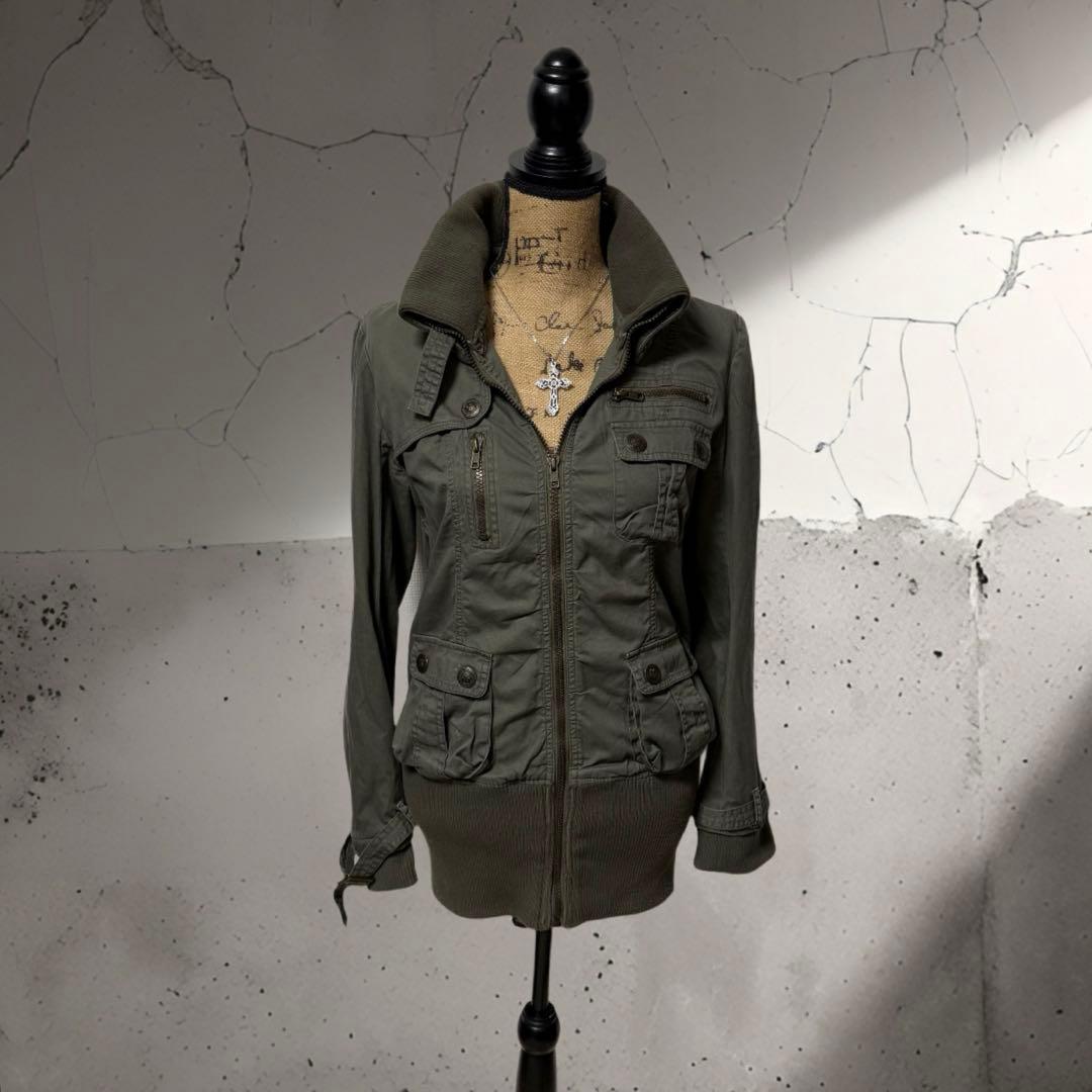 y2k 00s❤︎ ギミック 当時物 平成 ミリタリージャケット y2k 00s❤︎ ギミック 当時物 平成 ミリタリージャケット - メルカリ