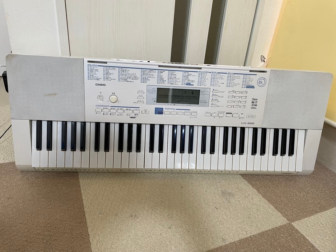 CASIO LK-222掃除済 CASIOカシオ LK-222 電子キーボード 61鍵 光