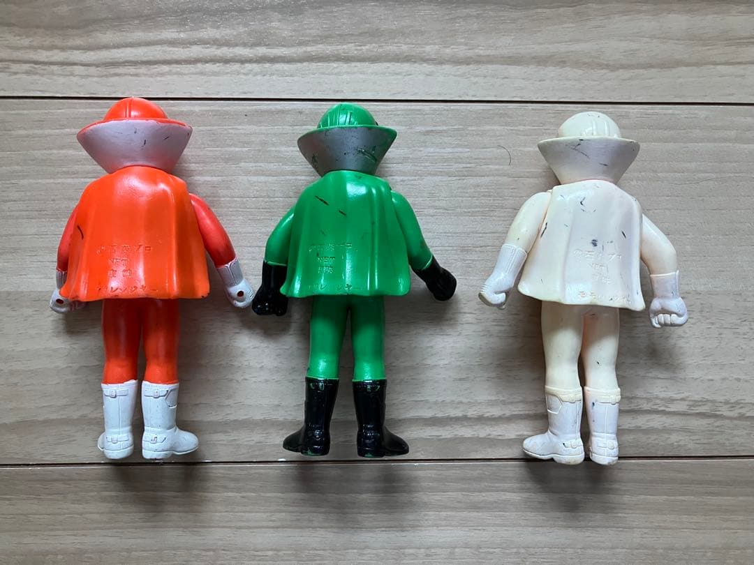 ゴレンジャー レトロ ソフビ3体セット　ポピー