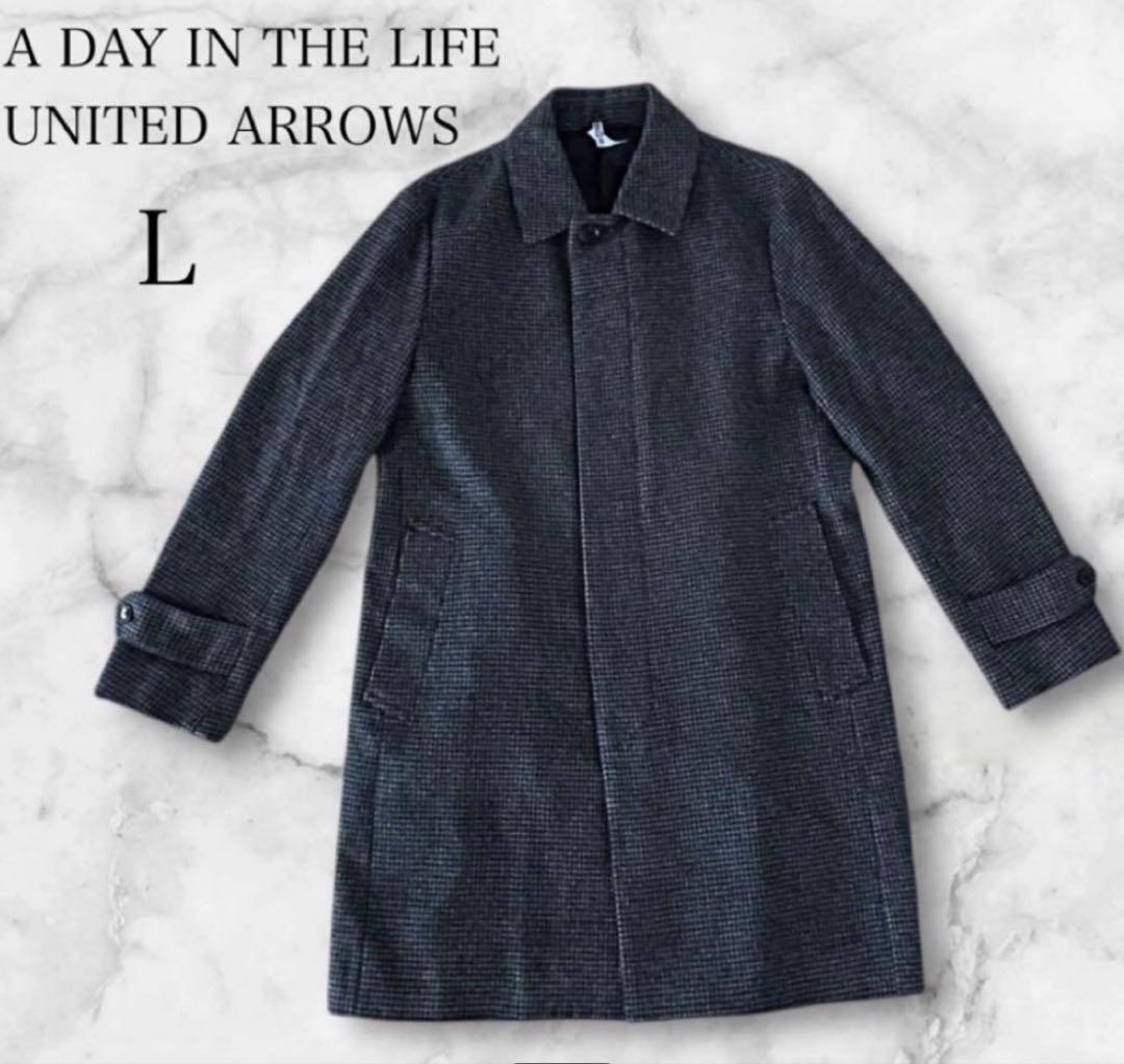 美品 ユナイテッド アローズ コート ウール × カシミア L グレー UNITED ARROWS｜<AEWEN MATOPH>ウールカシミヤ ソリッド6Bコート