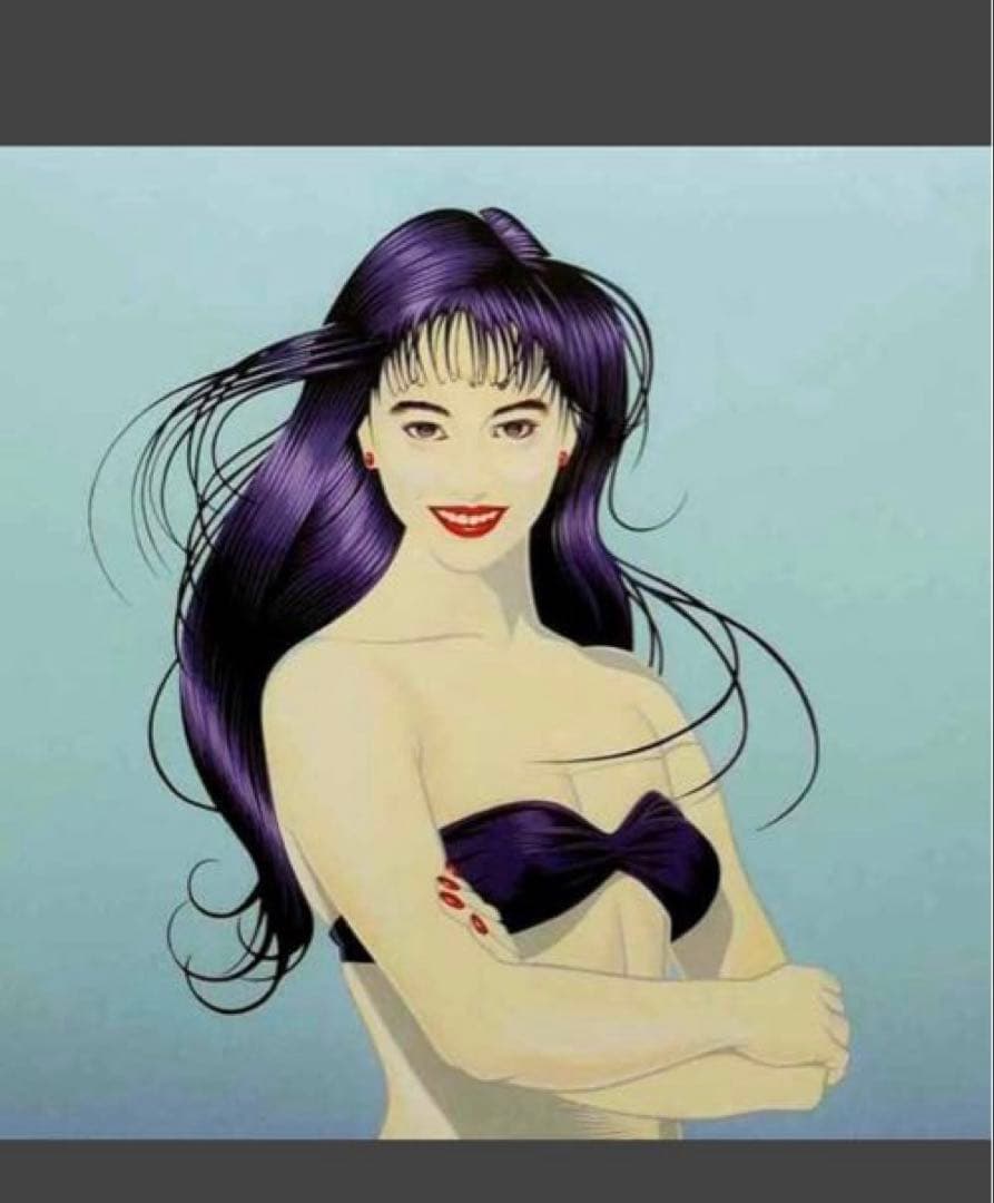 ロバート　ブルー 中山美穂　Mind Game シルクスクリーン　マインドゲーム