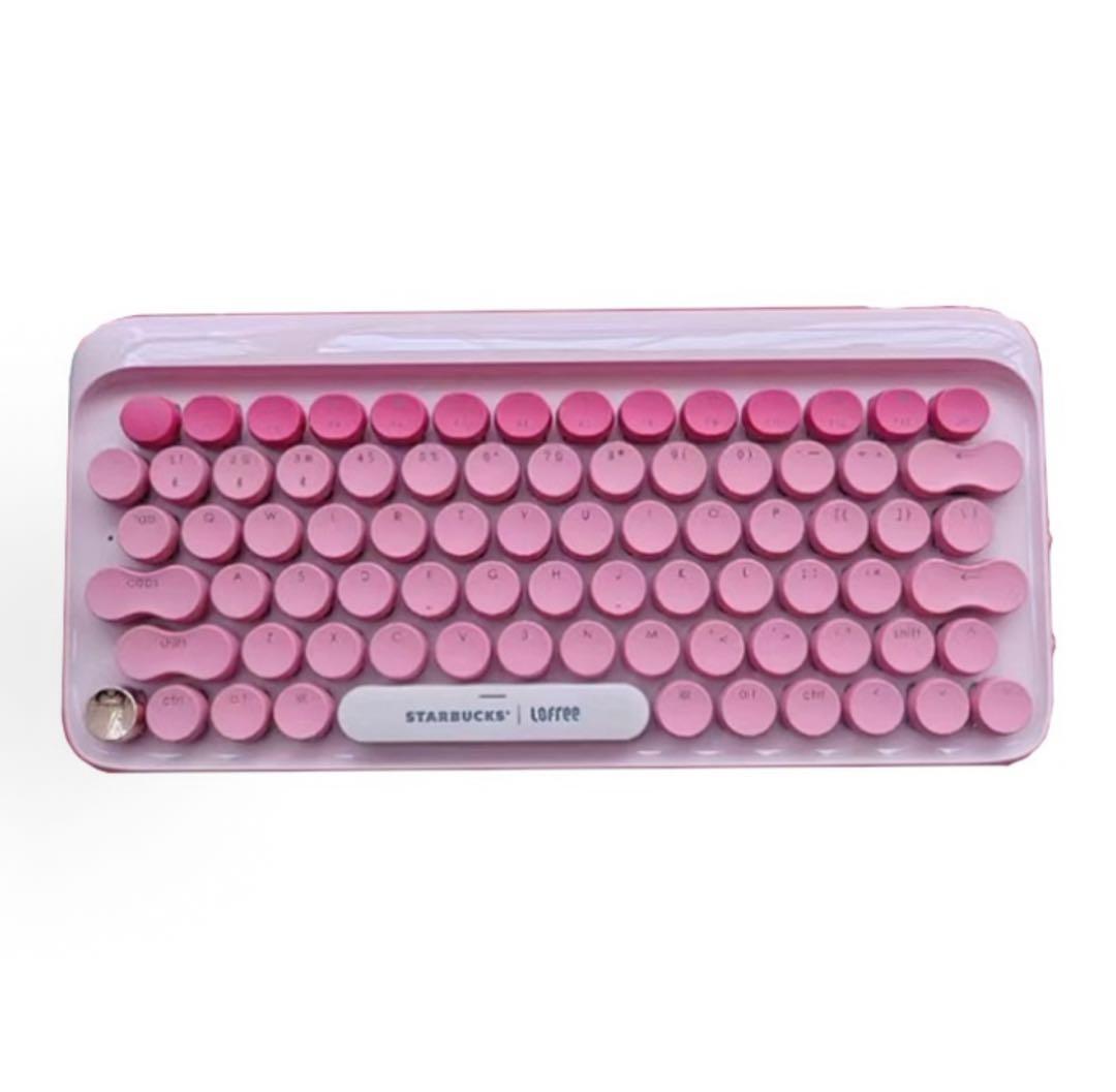 海外限定スターバックス x LOFREE メカニカルキーボード ピンク - メルカリ