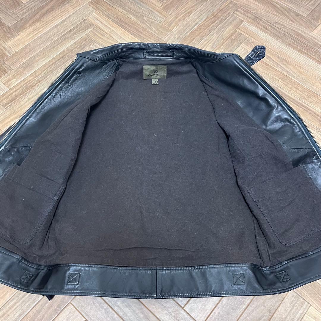 超希少 ナイジェルケーボン レザージャケット シングルライダース 50