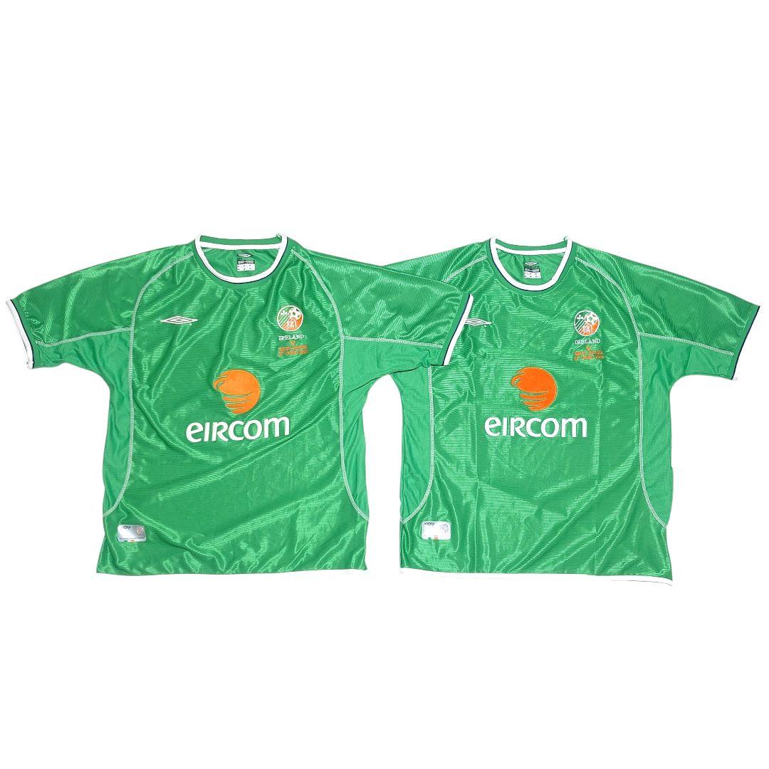 UMBRO アイルランド代表 2002 ホーム ユニフォーム アイルランド代表 2002 Umbro アウェイ半袖 ユニフォーム（インポートS
