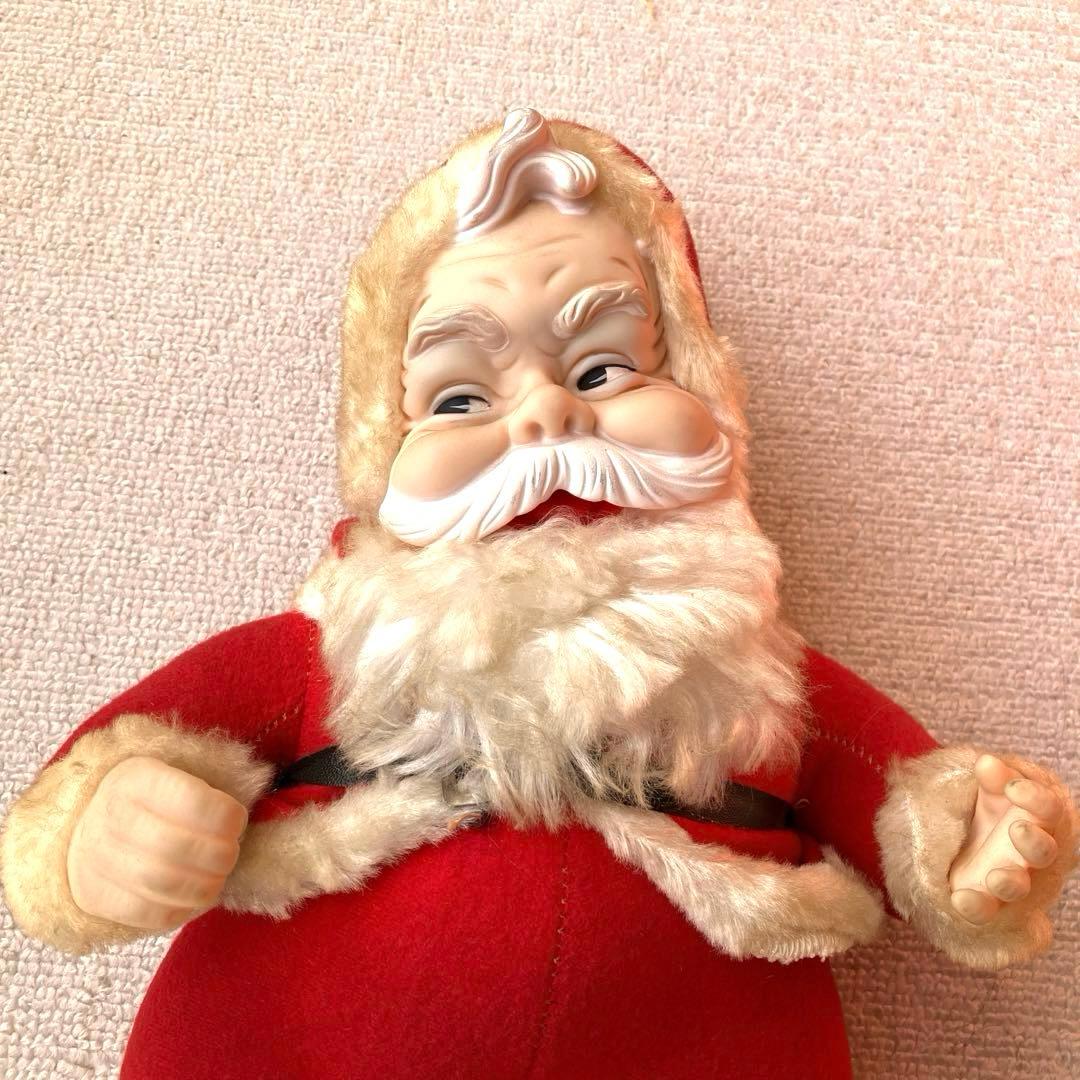 ヴィンテージ ラシュトン ラバーフェイス コカコーラ サンタ 人形