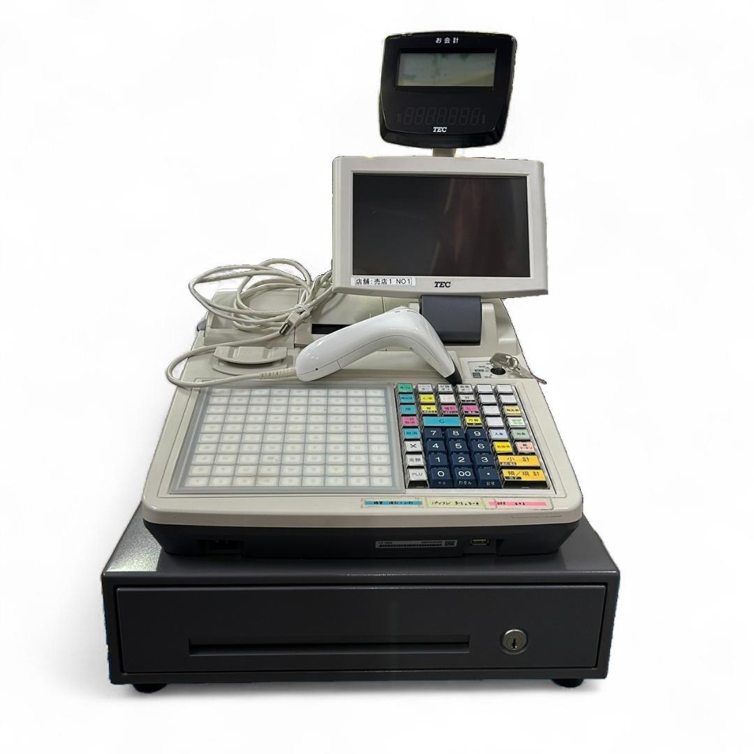TEC東芝テック FS-2055 レジスター バーコードリーダー付 動作確認済① 楽天市場】東芝テック FS-2055-V2-R ホワイト POSレジスター【送料無料