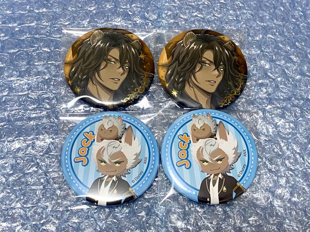 ツイステ レオナ ジャック 缶バッジ ブレイジングジュエル ツムステ
