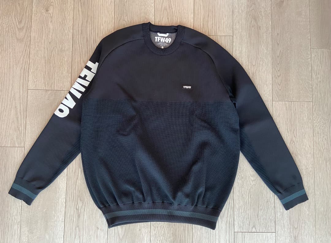 TFW49 ROUND NECK KNIT/ラウンドネック ニット マルチファンクショナル イージーケア ビッグシルエット ラグラン