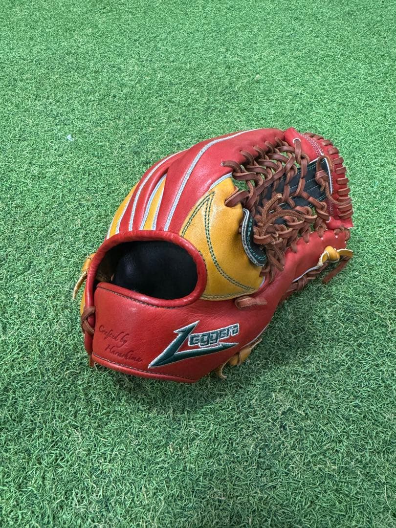 レジェーラ　硬式外野用グローブ 赤/タン 楽天市場】ryu グローブ 硬式グラブ 硬式グローブ 外野手用 RYU リュウ