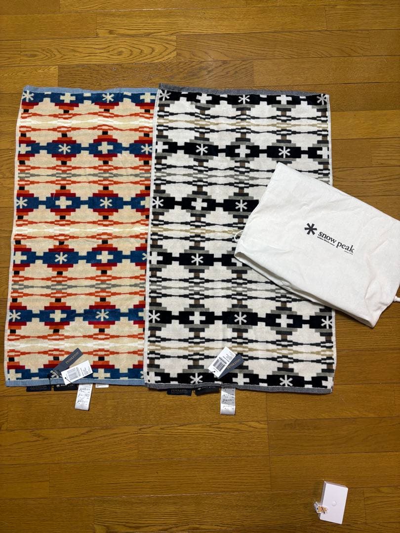2枚セット袋付きスノーピーク×ペンドルトン ネイティブ柄タオル/SNOWPEAK