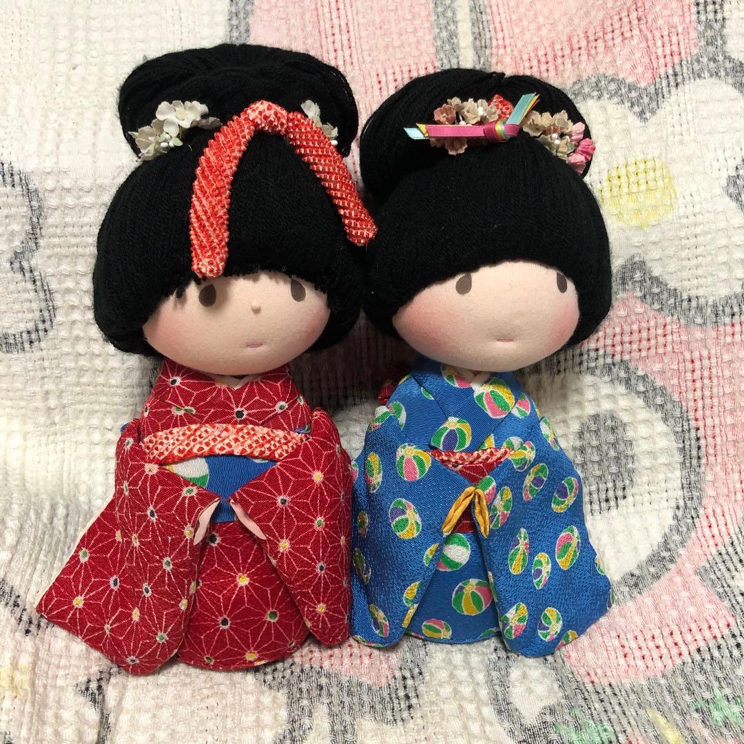 米山京子　米山京子風　和服　着物　人形　3体セット　中古品