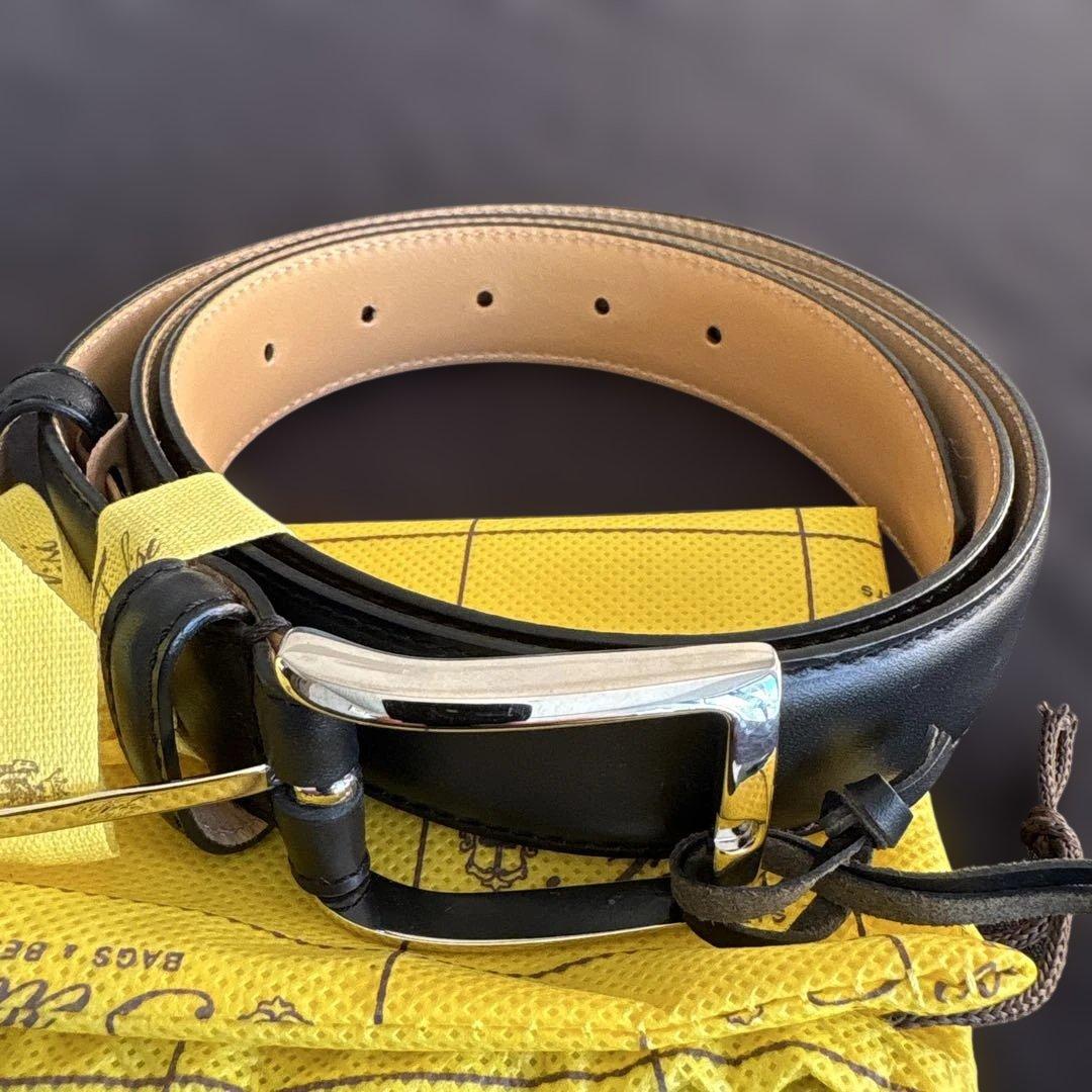 フェリージ　ブラックベルト 699/6-A 保管袋付き