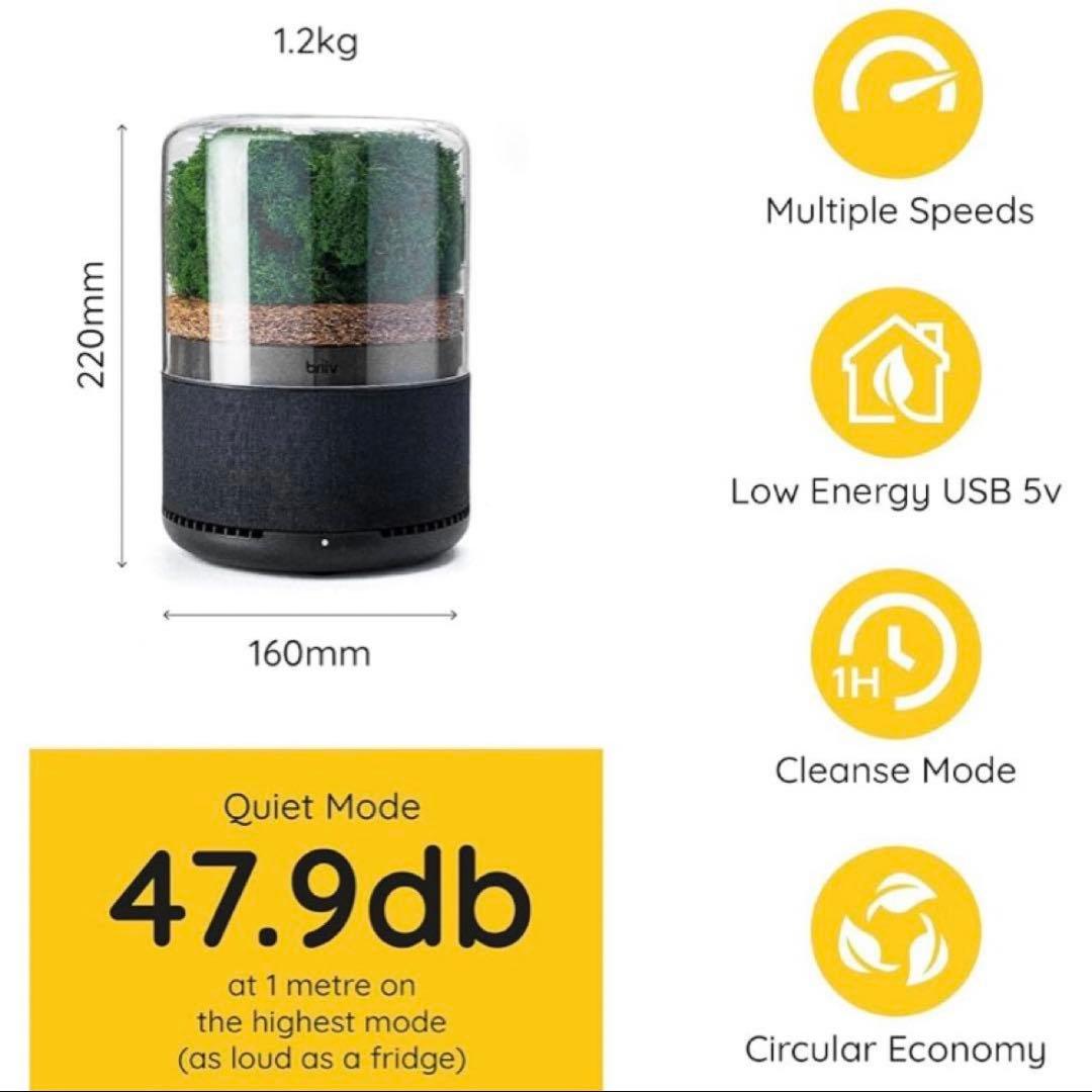 briiv 空気清浄機 英国発 自然派エコ BV0001