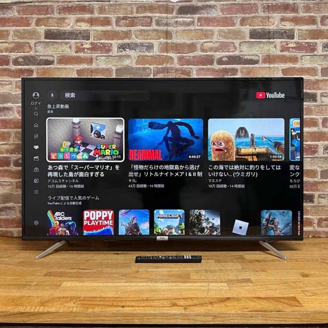 TCL 50V型 4K 液晶テレビ スマートテレビ 50P618 - メルカリ