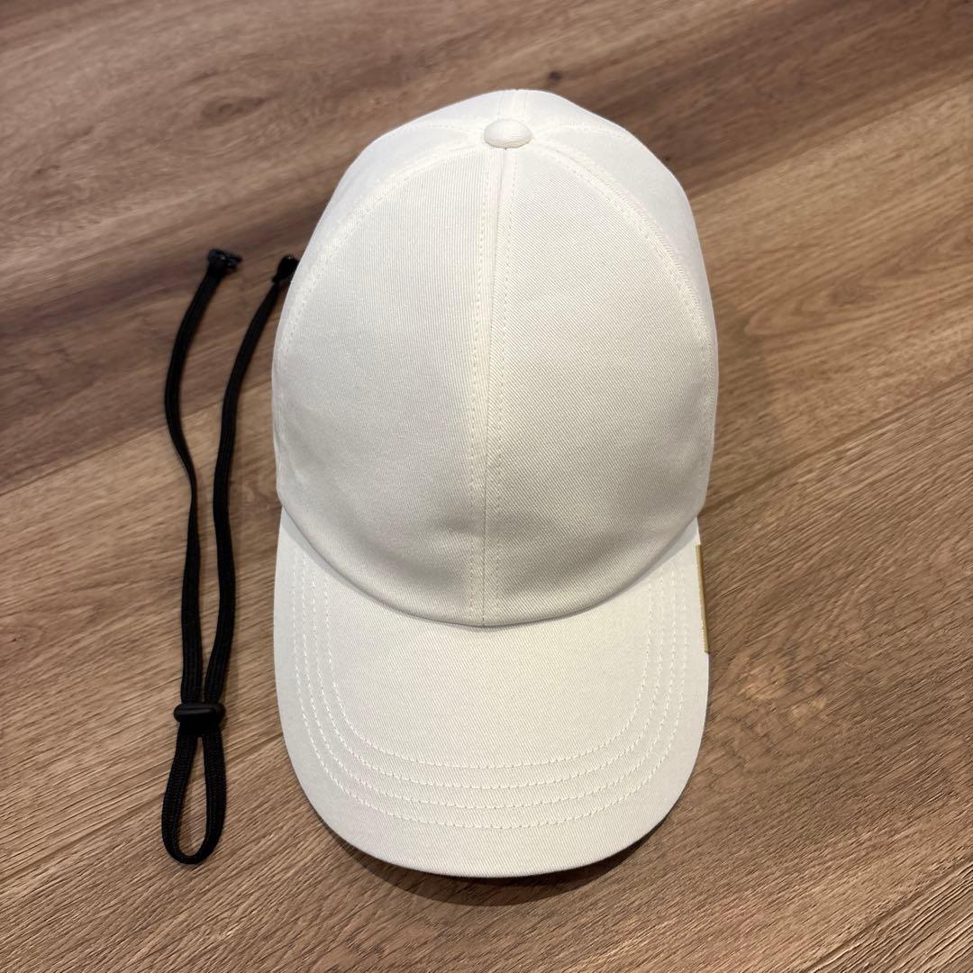 しいちゃん しぃちゃん 遮光 キャップ 帽子 ホワイト デニム ゴールド