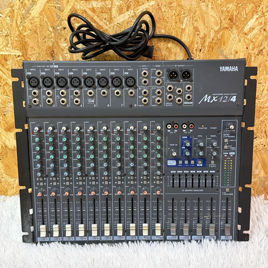 YAMAHA MIXICG CONSOLE MX12/4 アナログミキサー Yamaha MX12/4 12-Channel 4-Bus Analog Mixing Console | 12-Channel