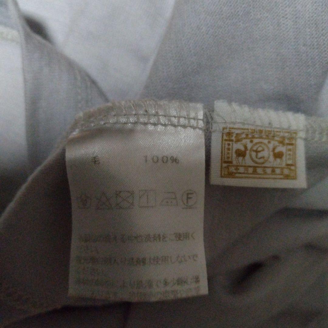 1727 中川政七商店 手洗いが出来る ウールのタートルネック グレー