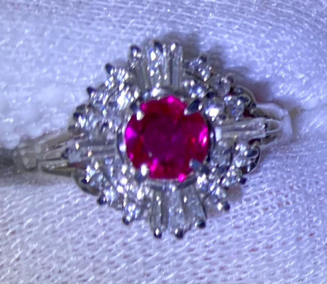 本日2/10最終価格100,000円天然ルビーメレダイヤリング12号再査定済み！