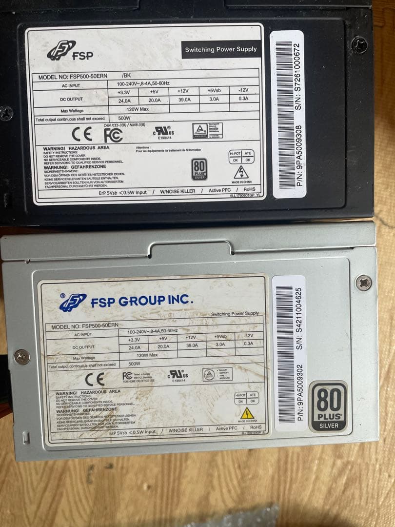 6/2-C 3 電源ユニット　500Wx 10個セット