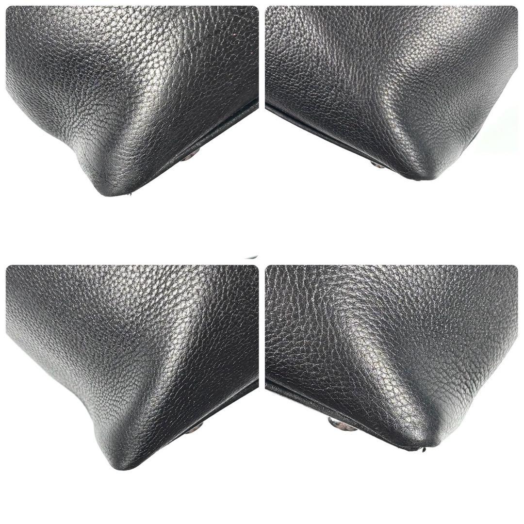 ✨美品✨ユナイテッドアローズ トートバッグ シボ 本革 黒 A4可 大容量