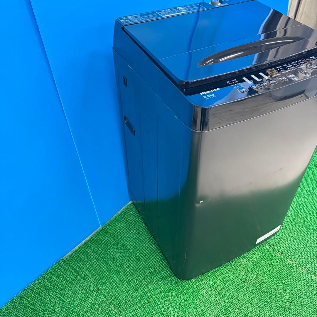 646 人気！　ブラック　25年製　洗濯機　5.5kg 保証込み　まとめ購入割有