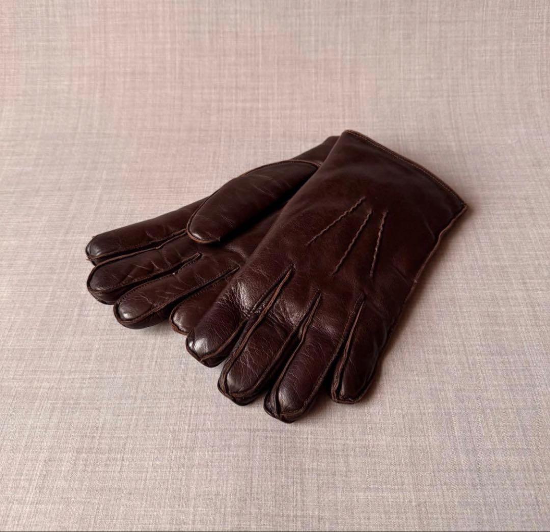 DENTS デンツ ラビットファー レザーグローブ ブラウン DENTS デンツ ラビットファー レザーグローブ ブラウン