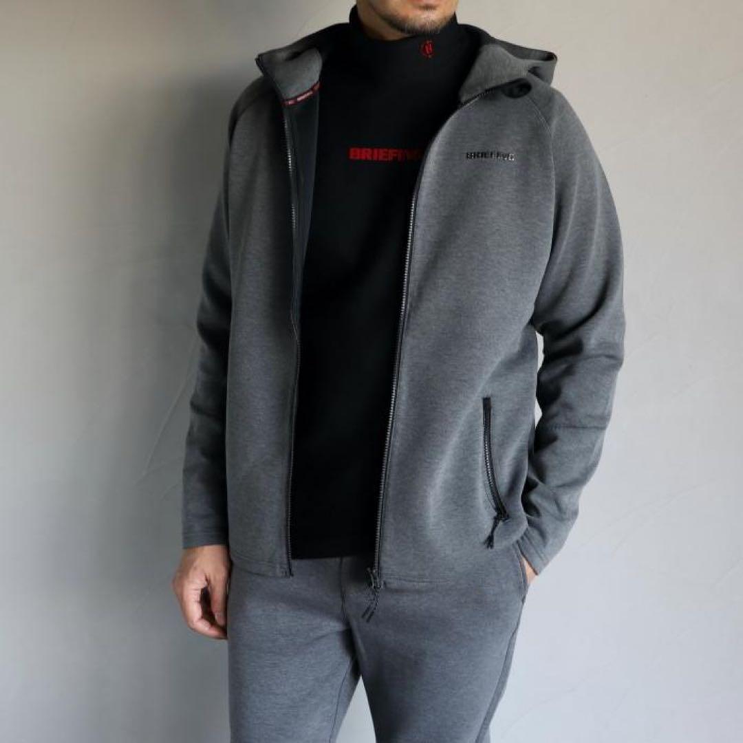 お値下げ⭐︎BRIEFING GOLF フード付きジャケット グレー - メルカリ