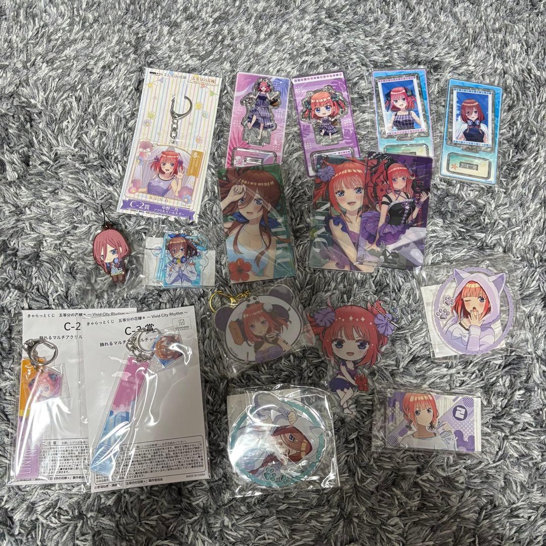 五等分の花嫁 二乃 三玖 クリアファイル その他グッズ まとめ売り 約80