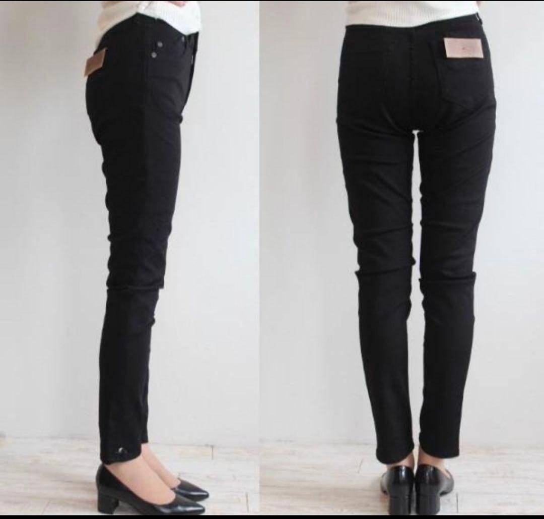 《極美品》YANUK ヤヌークRUTH スリムテーパードデニムW23 ブラック