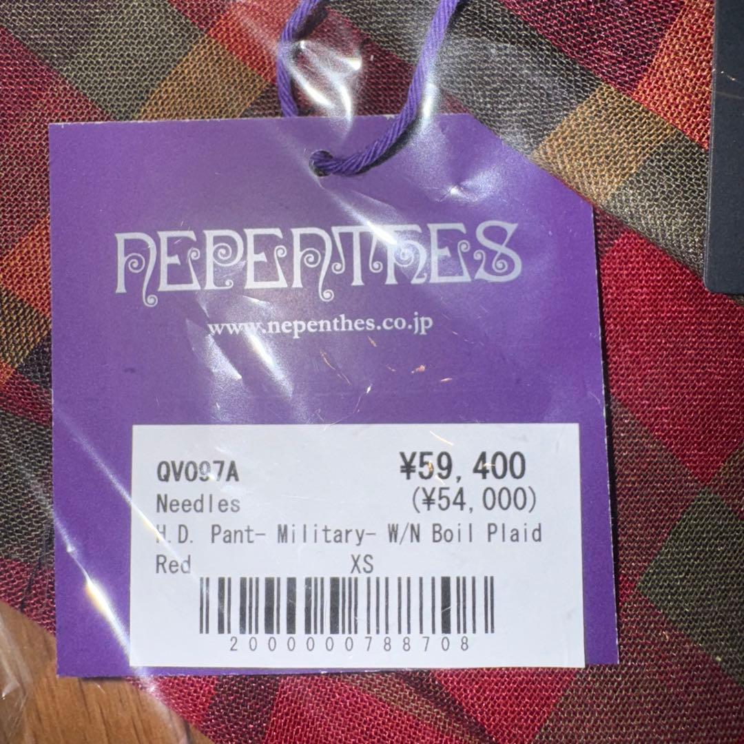 needles W/N MADRAS CHECK 赤 セットアップ 上下セット