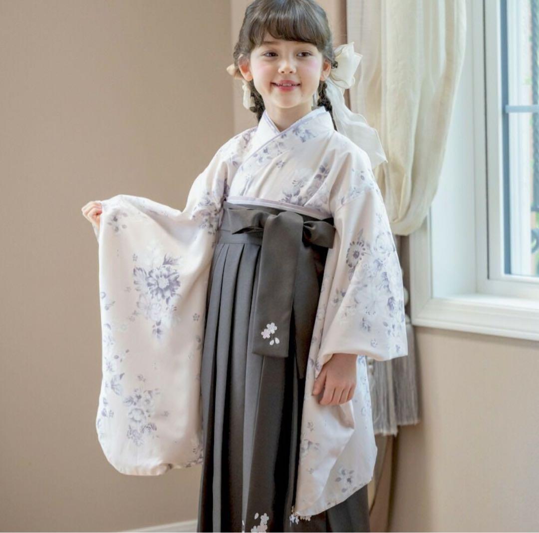 キャサリンコテージ　袴セット　160 髪飾り付き キャサリンコテージ Catherine Cottage 簡単着付けの袴セット （猫と