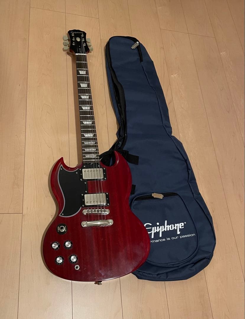 Epiphone SG Pro レフティーレッド、エレキギター Epiphone G-400 Pro LEFTY Cherry – Chicago Music Exchange