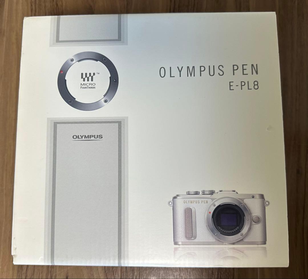 21時まで値下げ【美品箱付】OLYMPUS PEN E-PL8 ミラーレス一眼 PEN E-PL8 ミラーレス一眼カメラ 14-42mm EZレンズキット ホワイト