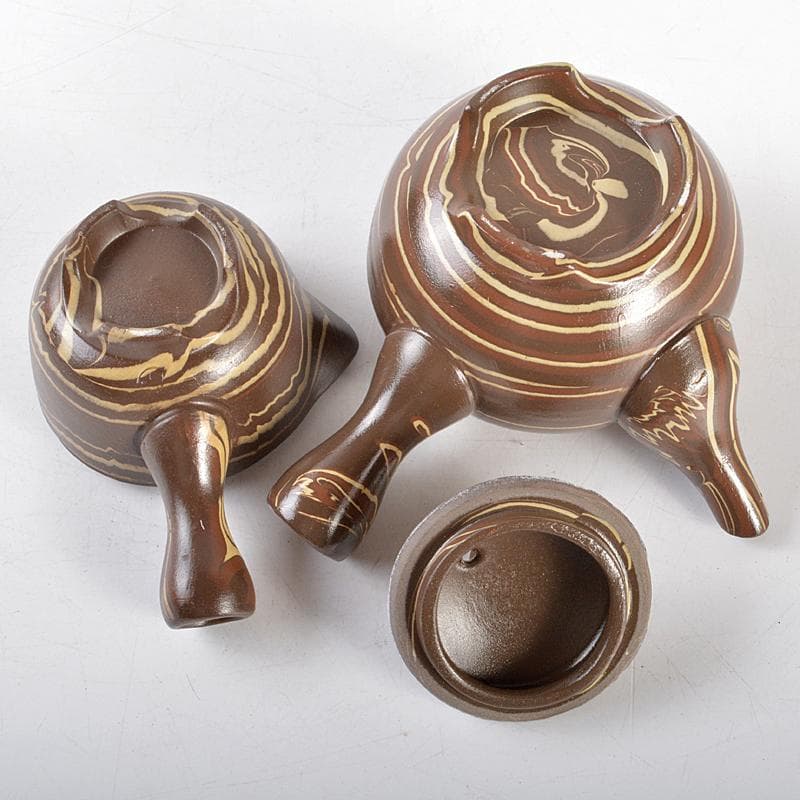 常滑 伸康焼 練込 ミニチュア茶器揃 桐箱 V R5401 - メルカリ